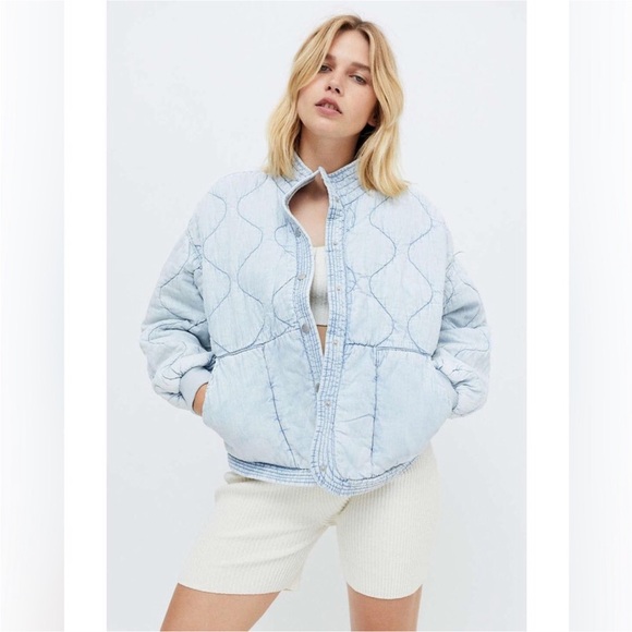 Blank NYC Jackets & Blazers - NWT Quilted Denim Jacket